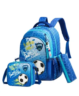 3psc 17" Trolley School Bag Set