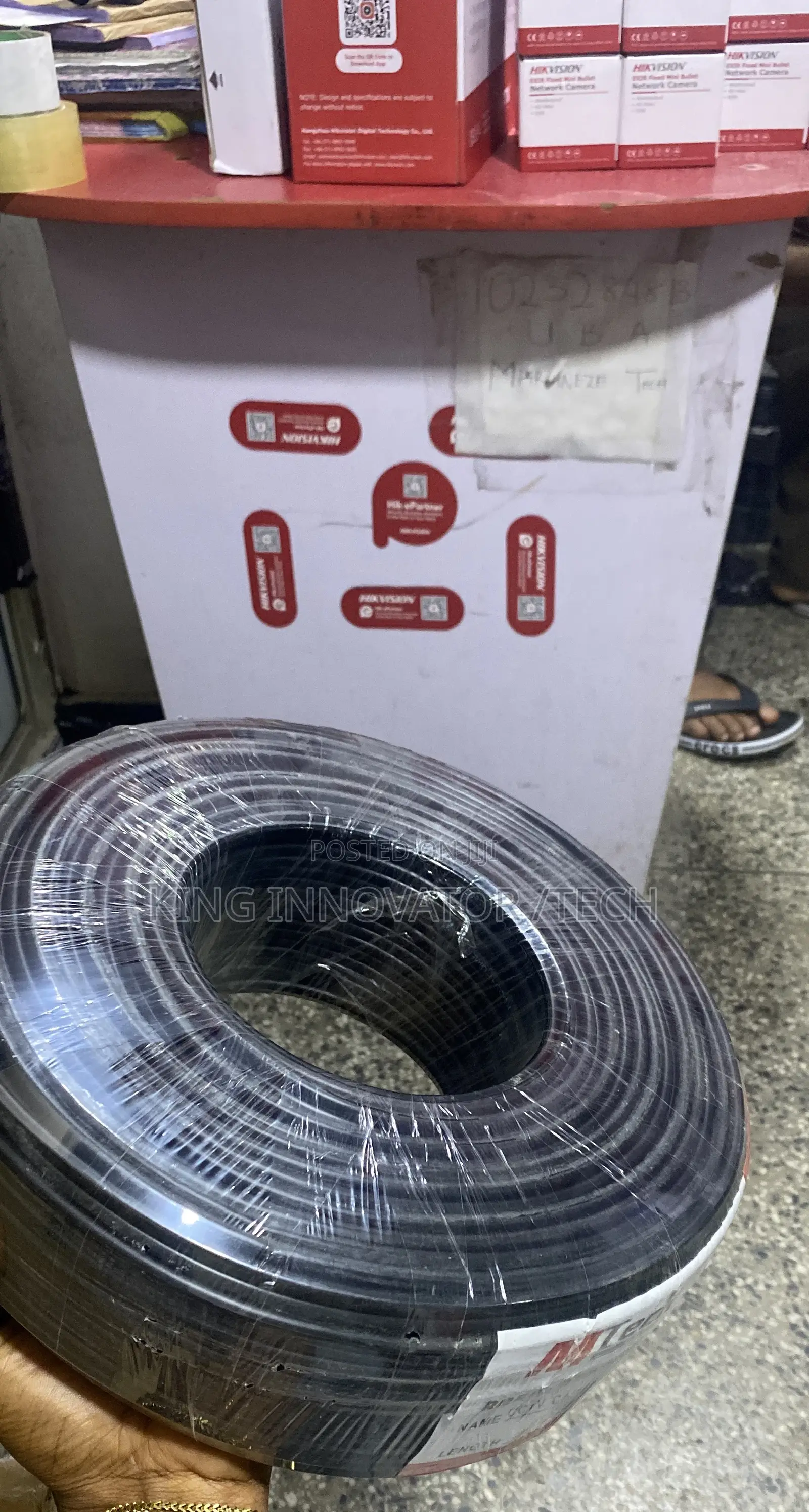 100m. Rg59+ Power Coaxial Camera Cable