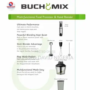4 In 1 Multi Function Food Chopper With Turbo Stick
