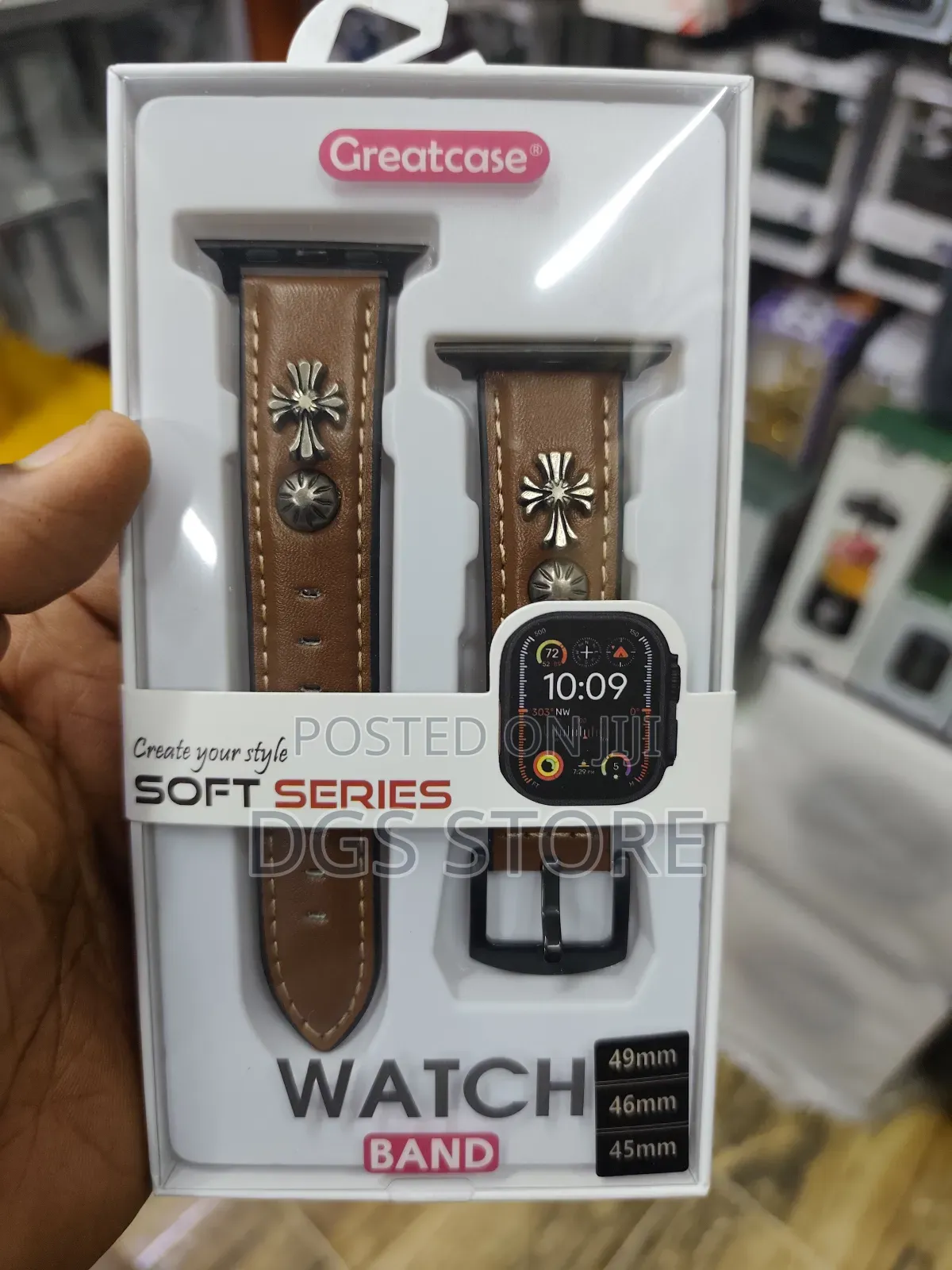 Great Case Leather Apple Strap 49mm, 46mm, 45mm