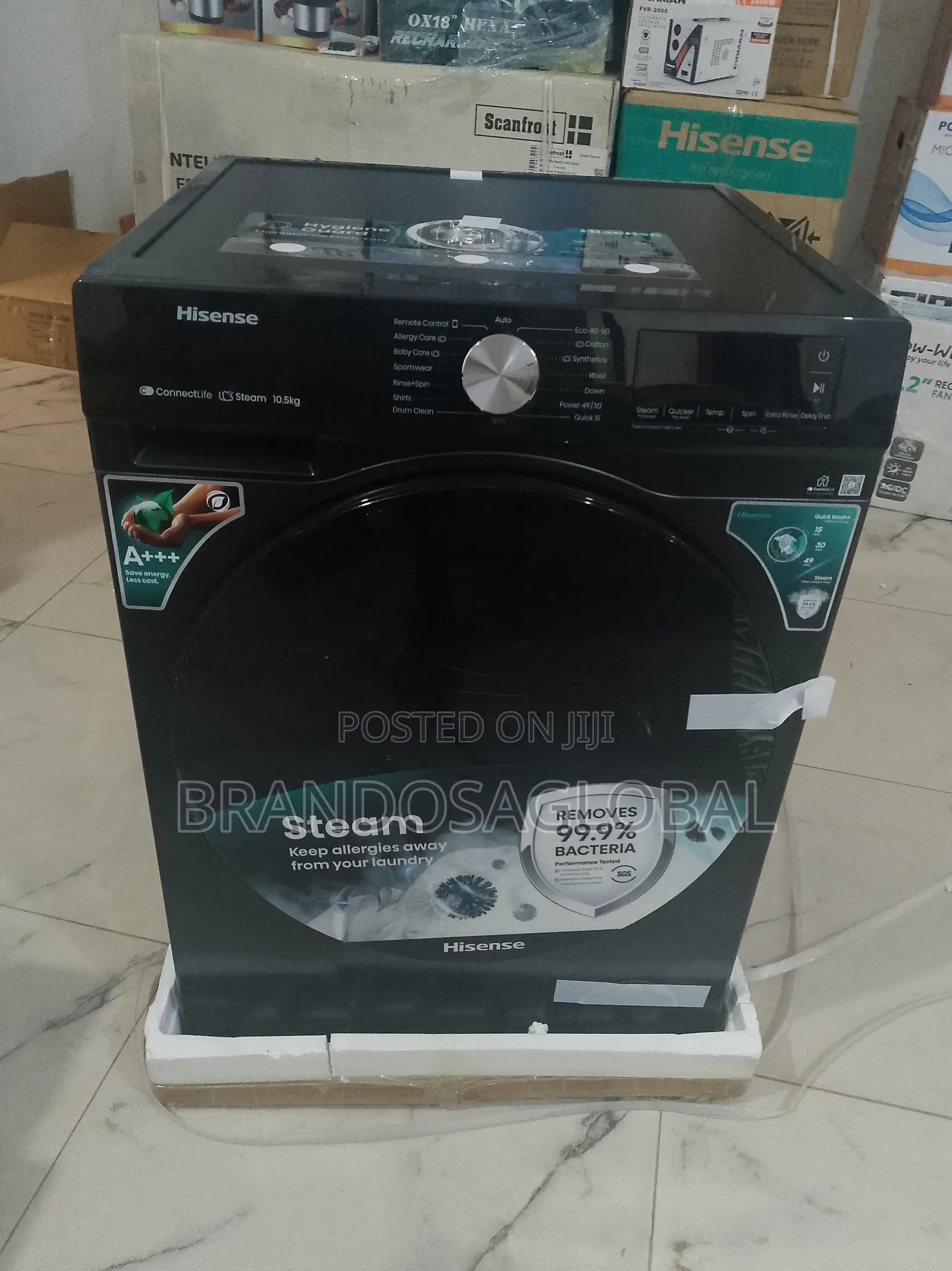 Hisense 10.5kg Front Load Washing Machine – Built for Efficiency