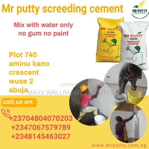 Ditch the Gum! Get Mr. Putty Screeding Cement.