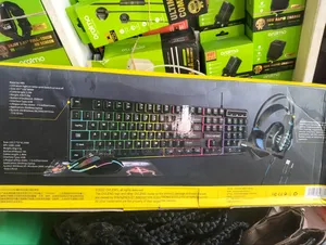 Gaming Keyboard Mouse and Headphone