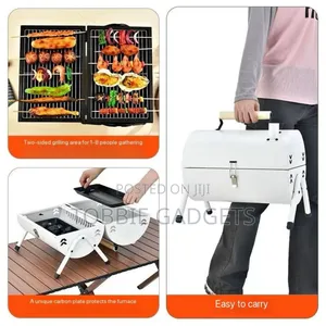 Multipurpose Indoor/Outdoor Double Sided Oval Charcoal Barbecue Grill