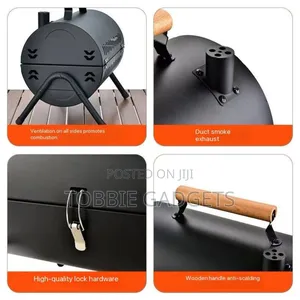 Multipurpose Indoor/Outdoor Double Sided Oval Charcoal Barbecue Grill