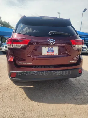 Toyota Highlander Limited 4x4 V6 (3.5L 6cyl 8A) 2018 Maroon