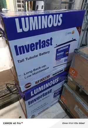 Luminous Inverlast Tubular Battery 230ah Available Brand New