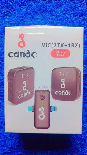 Candc Dc-A4 Dual Wireless Microphone 2 Transmitters+1 Receiver