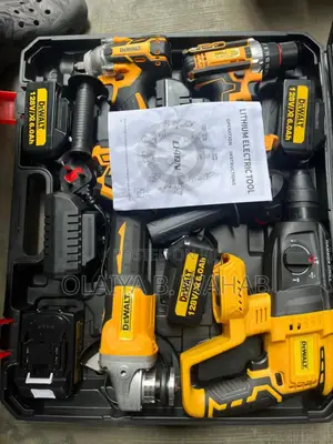 Dewalt 4-in-1 Combo Power Tool Set – Drill, Grinder, Hammer Socket