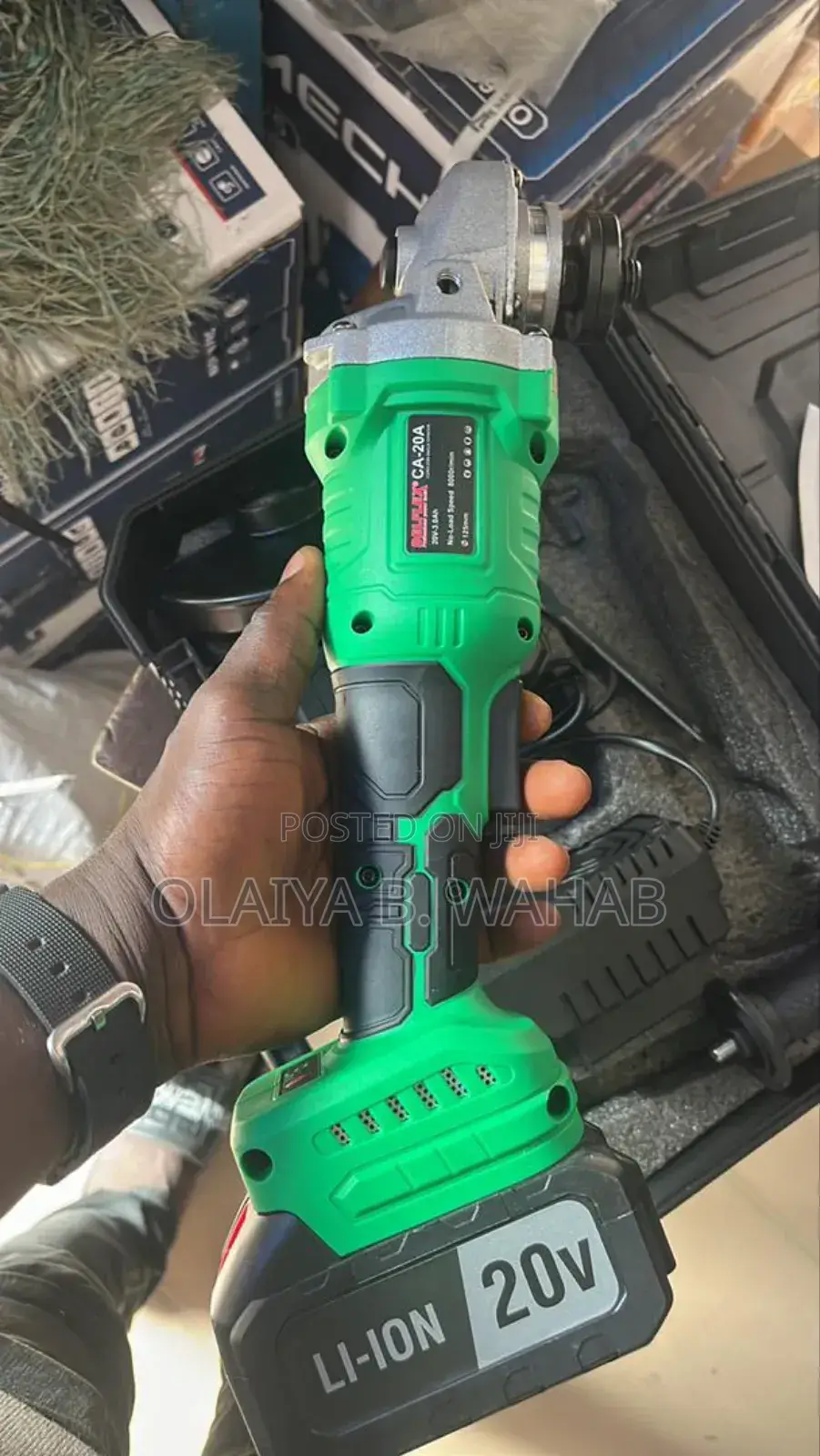 Delf Lex 20v Cordless Angle Grinder – Powerful Li-Ion Cutting Tool