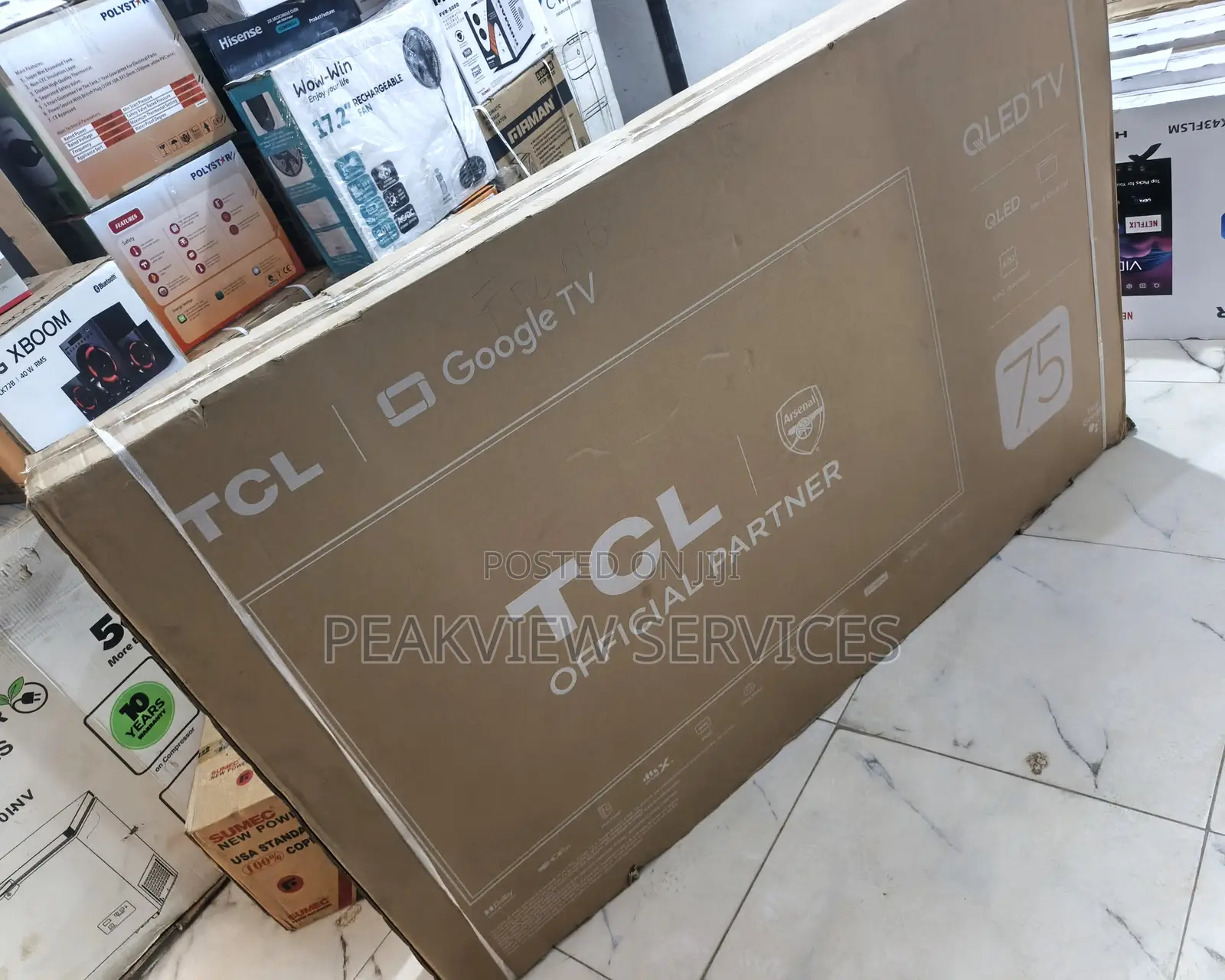 Premium TCL 75 Inches Qled Google Tv