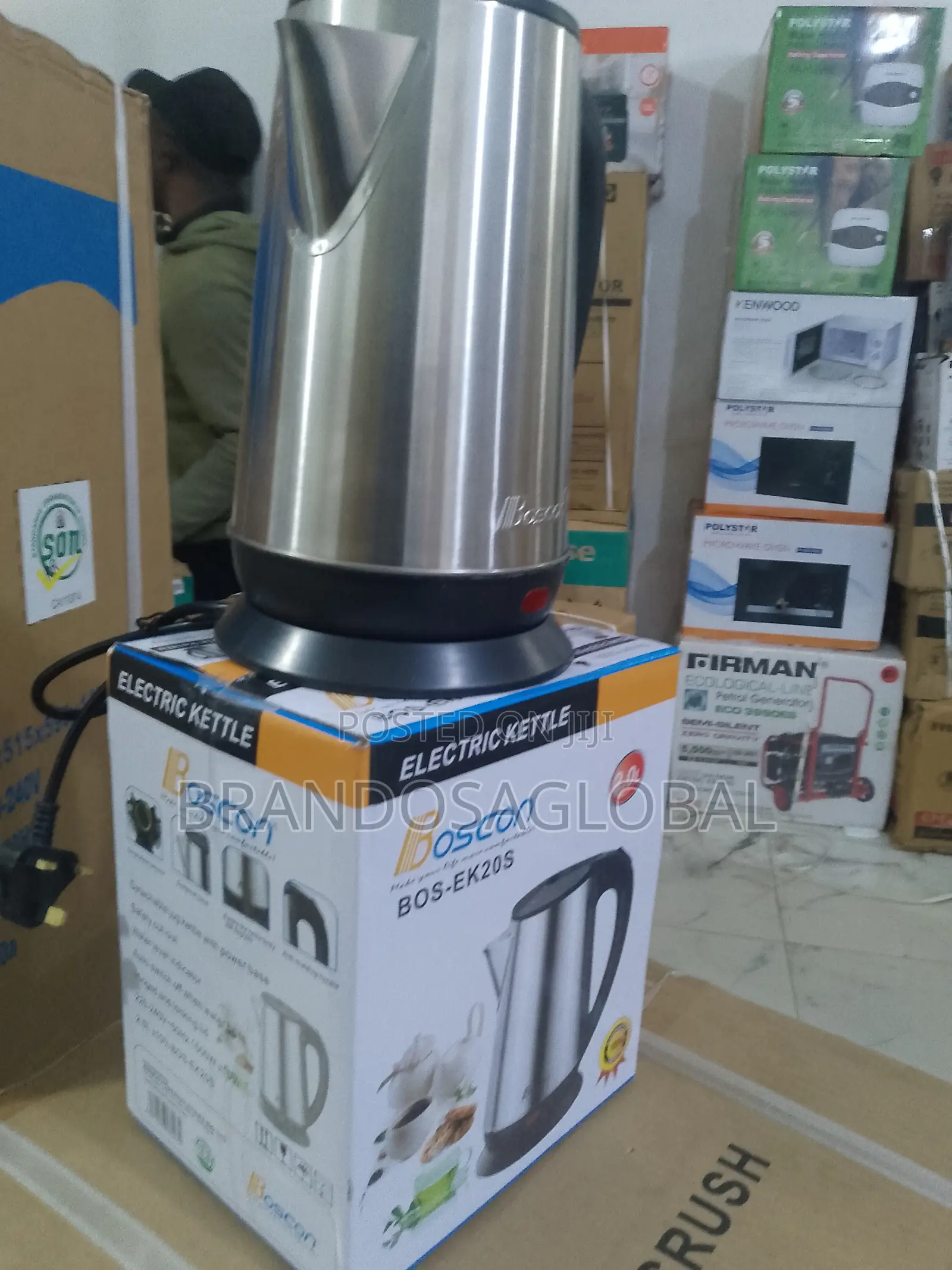 Boscon Electric Kettle – 2l Capacity With Indicator Light