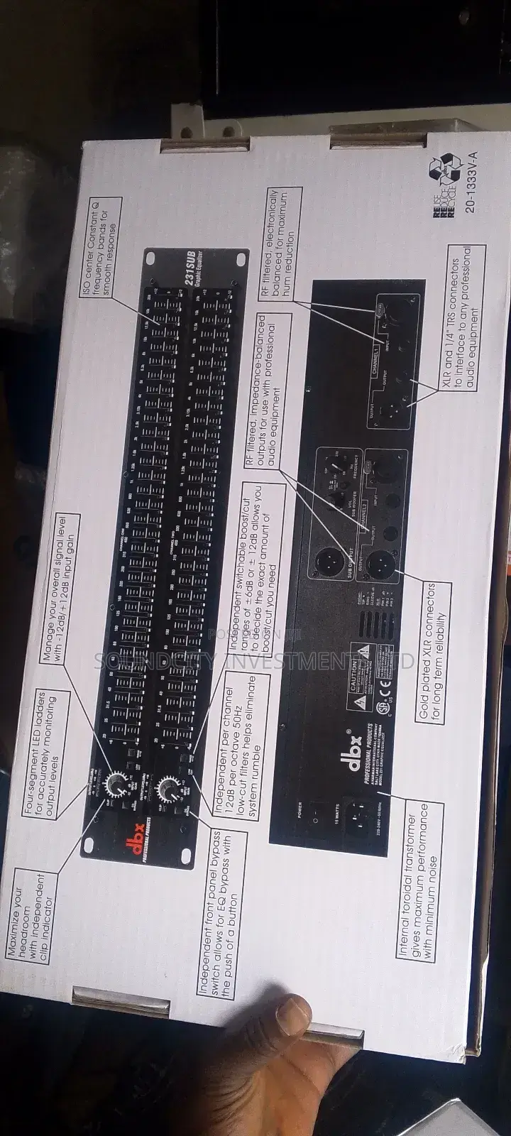 Dbx 2series Graphics Equalizer 231sub Out.