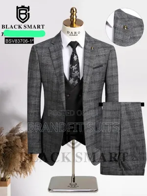 New Daro Blacksmarth Checkers 3 Piece Suit