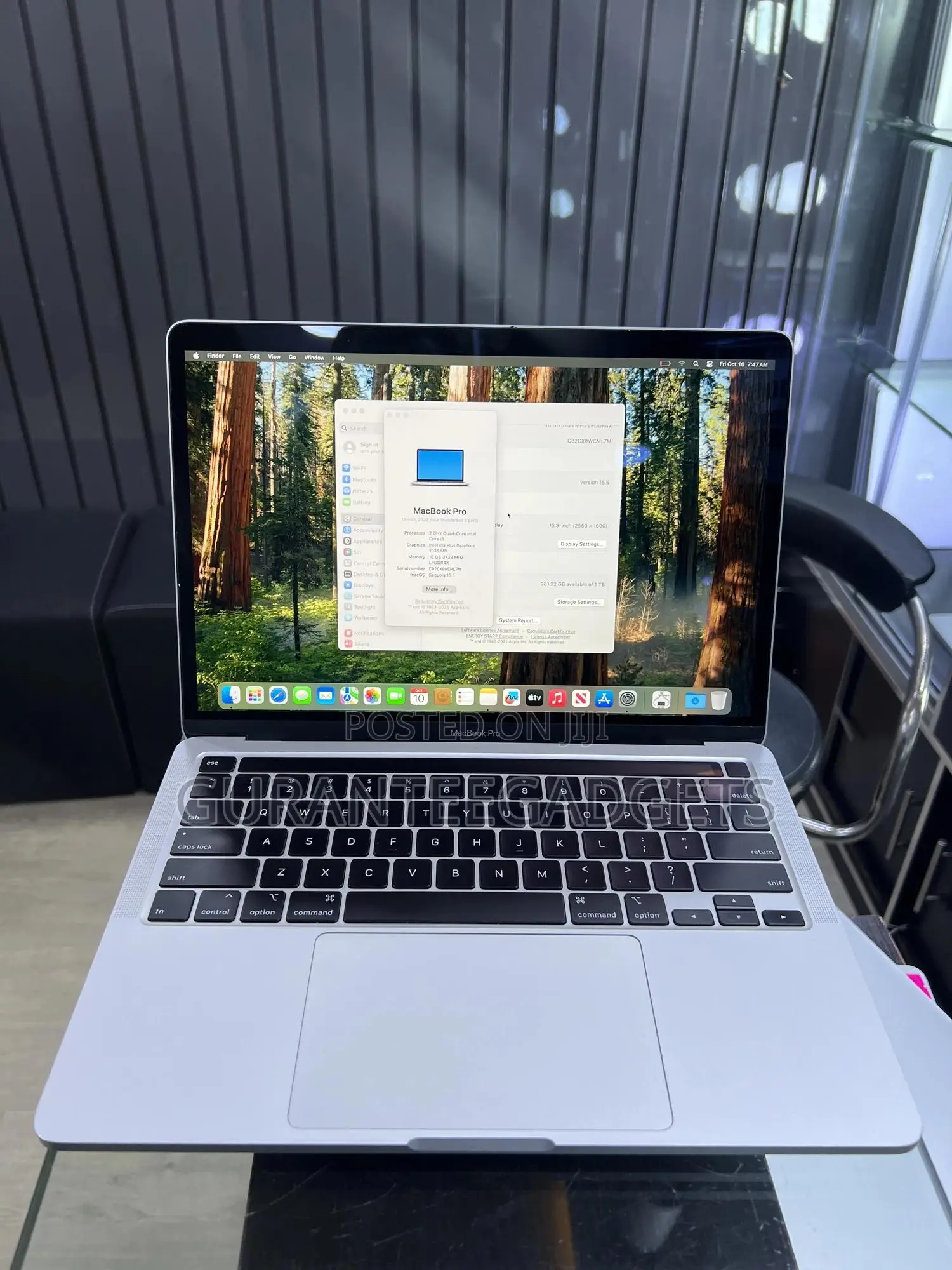Laptop Apple MacBook Pro 2020 16GB Intel Core i5 SSD 1T