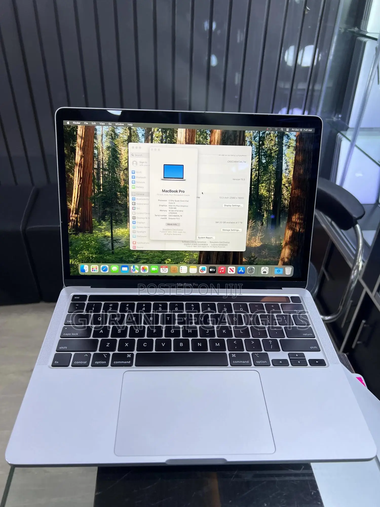 Laptop Apple MacBook Pro 2020 16GB Intel Core i5 SSD 1T