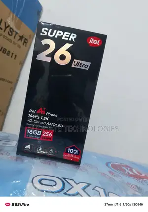 New Itel S26 Ultra 256 GB Black