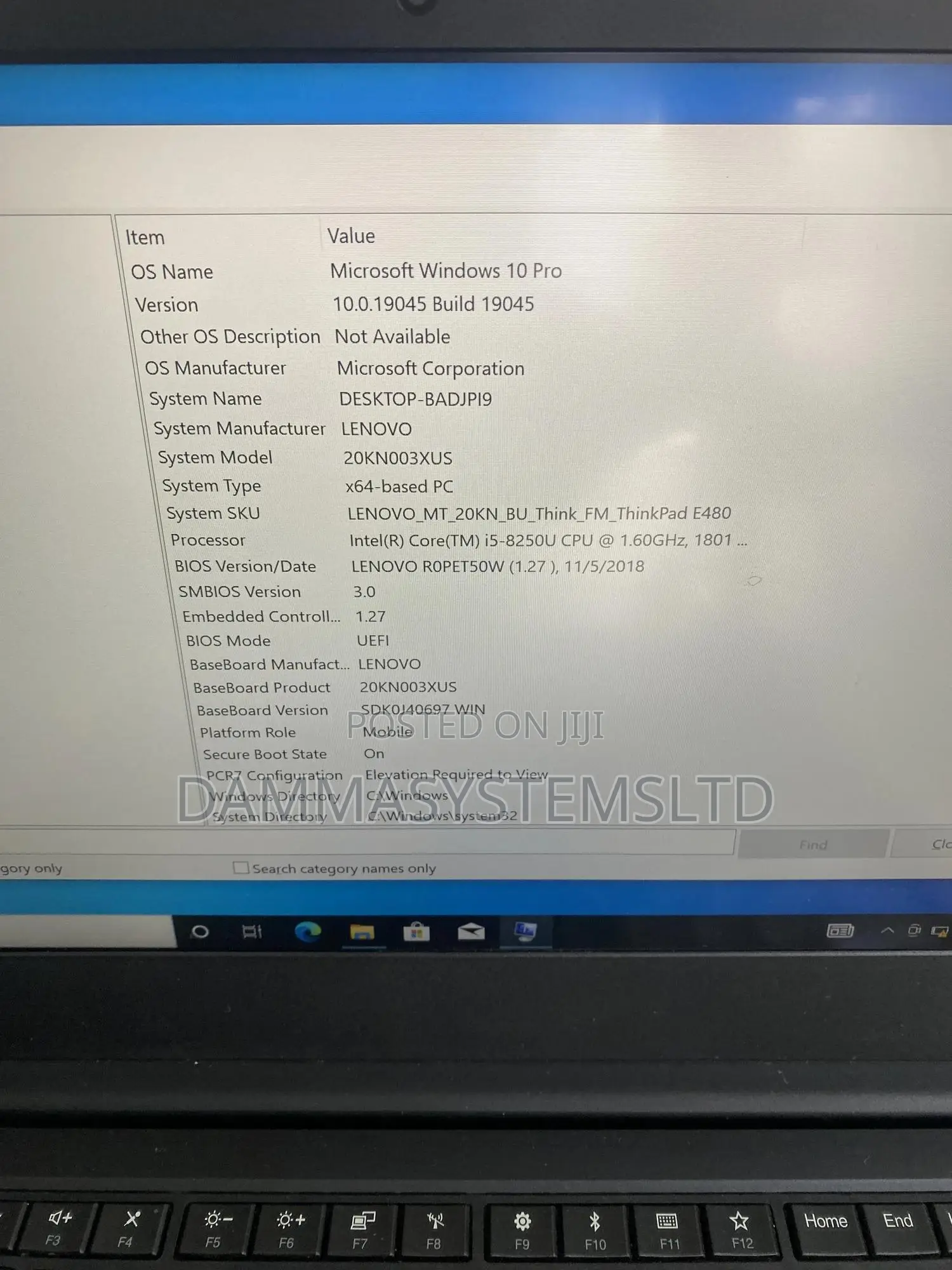 Laptop Lenovo ThinkPad E480 8GB Intel Core i5 SSD 256GB
