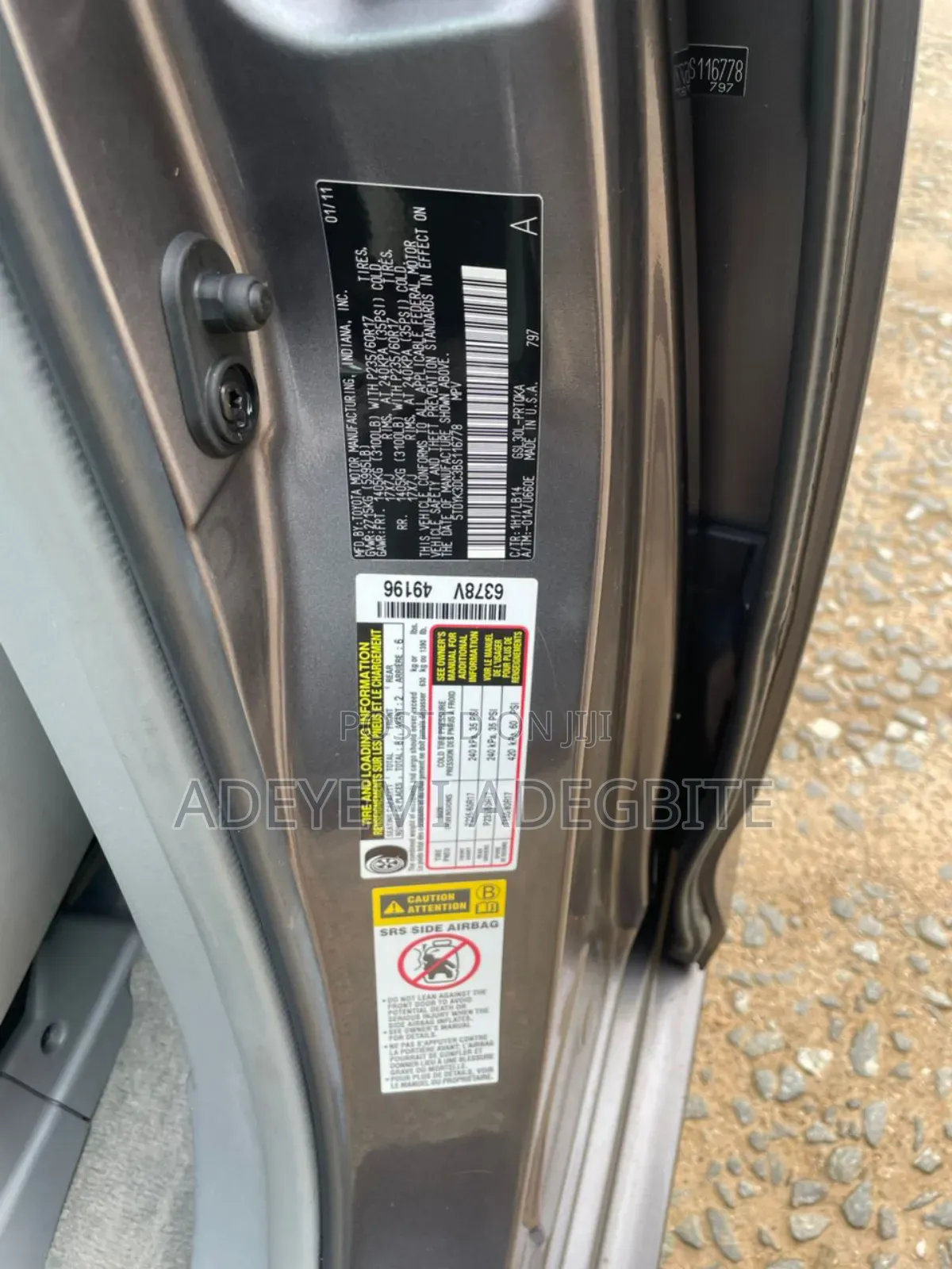 Toyota Sienna 2011 Gray