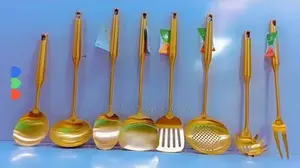 Quality 304 Stainless Steel Gold Single Cooking Spoon 4800 Each