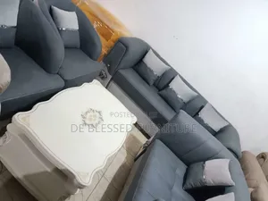 Seven Seater Fabric Leather Sofa