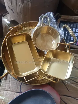 Quality Golden Small Chops and Samosa Serving Plates