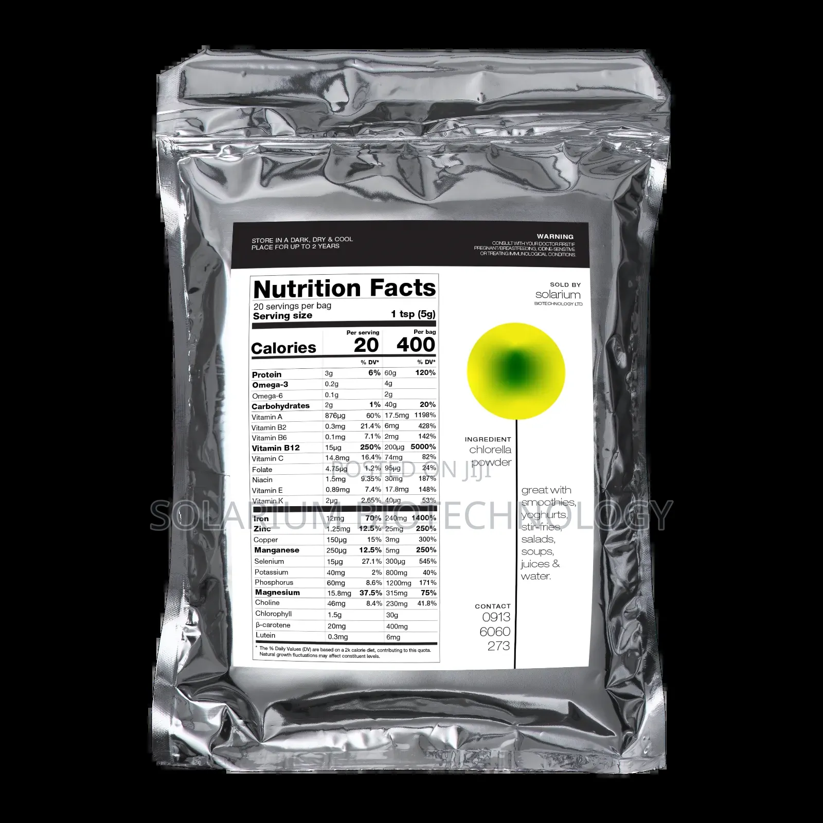 The Organism. Chlorella Powder 100g