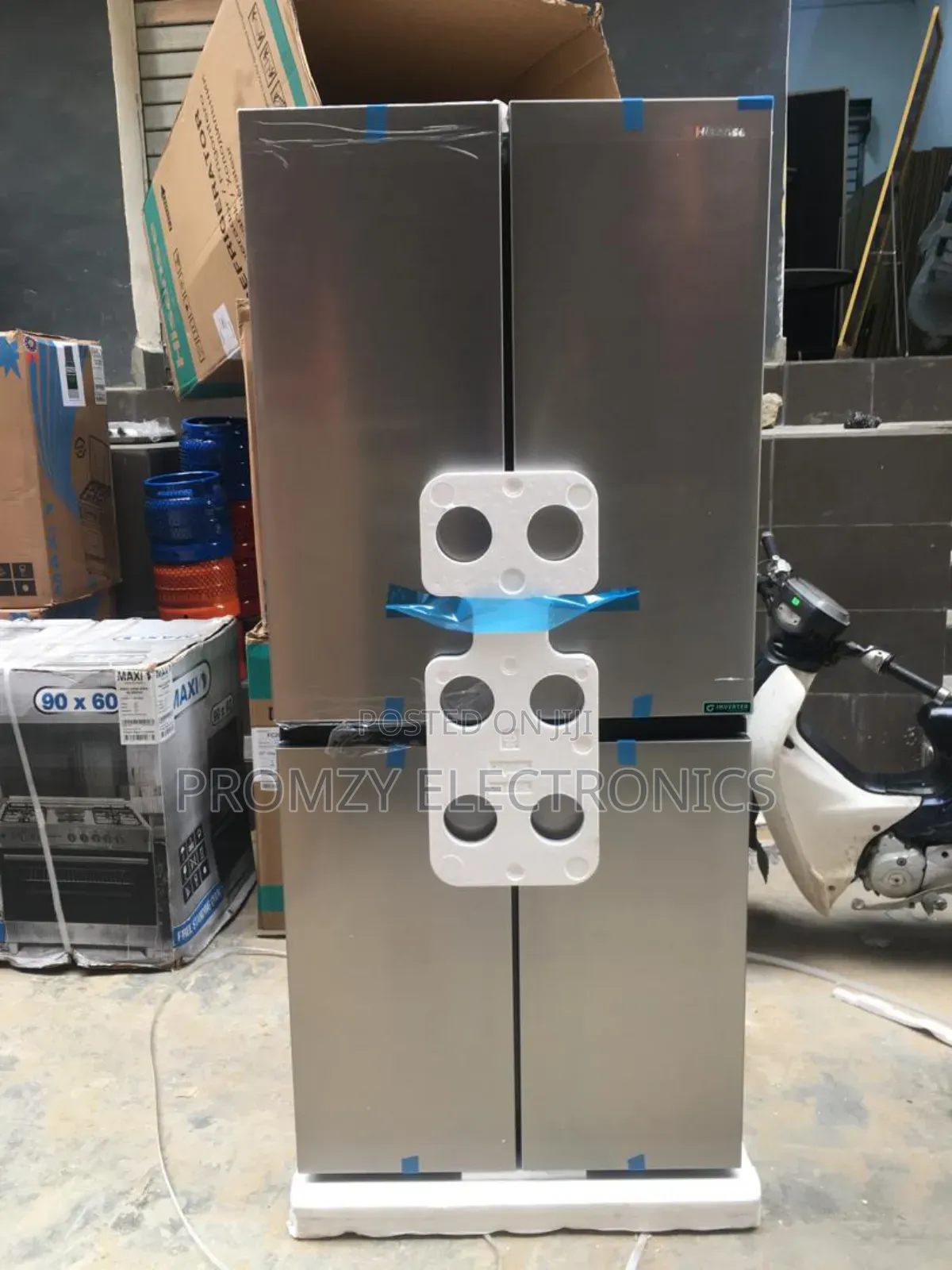 Hisense Refrigerator Side-by-side 392liters Four Doors