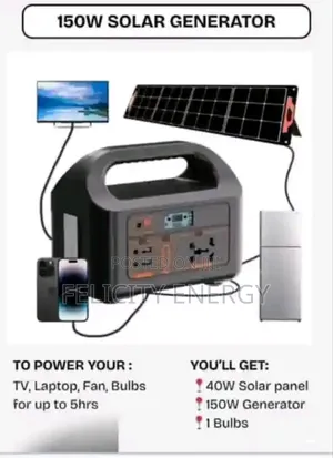Solar Generator 150watt With Full Installation Kits