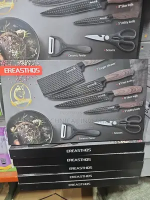 Set of Knives and a Peeler and Scissor