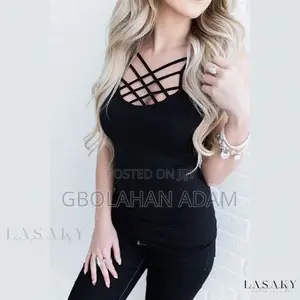 Criss Cross Strap Seamless Cami Tank Top