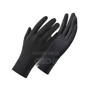 Women Uv Sun Protection Gloves. Full Finger Touchscreen . Ice Silk
