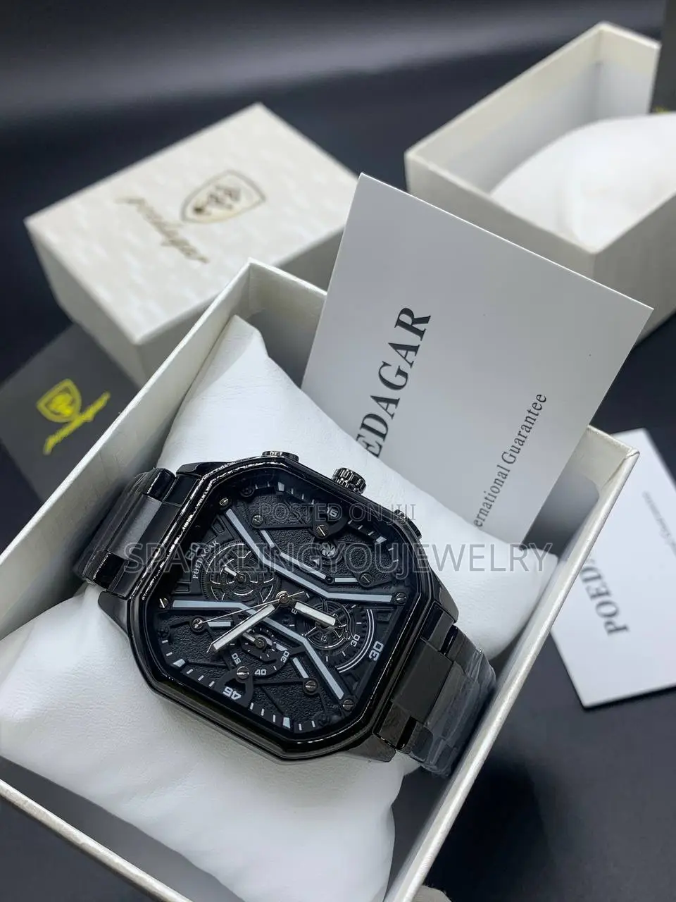 Poedagar Watch With Chronograph for Men
