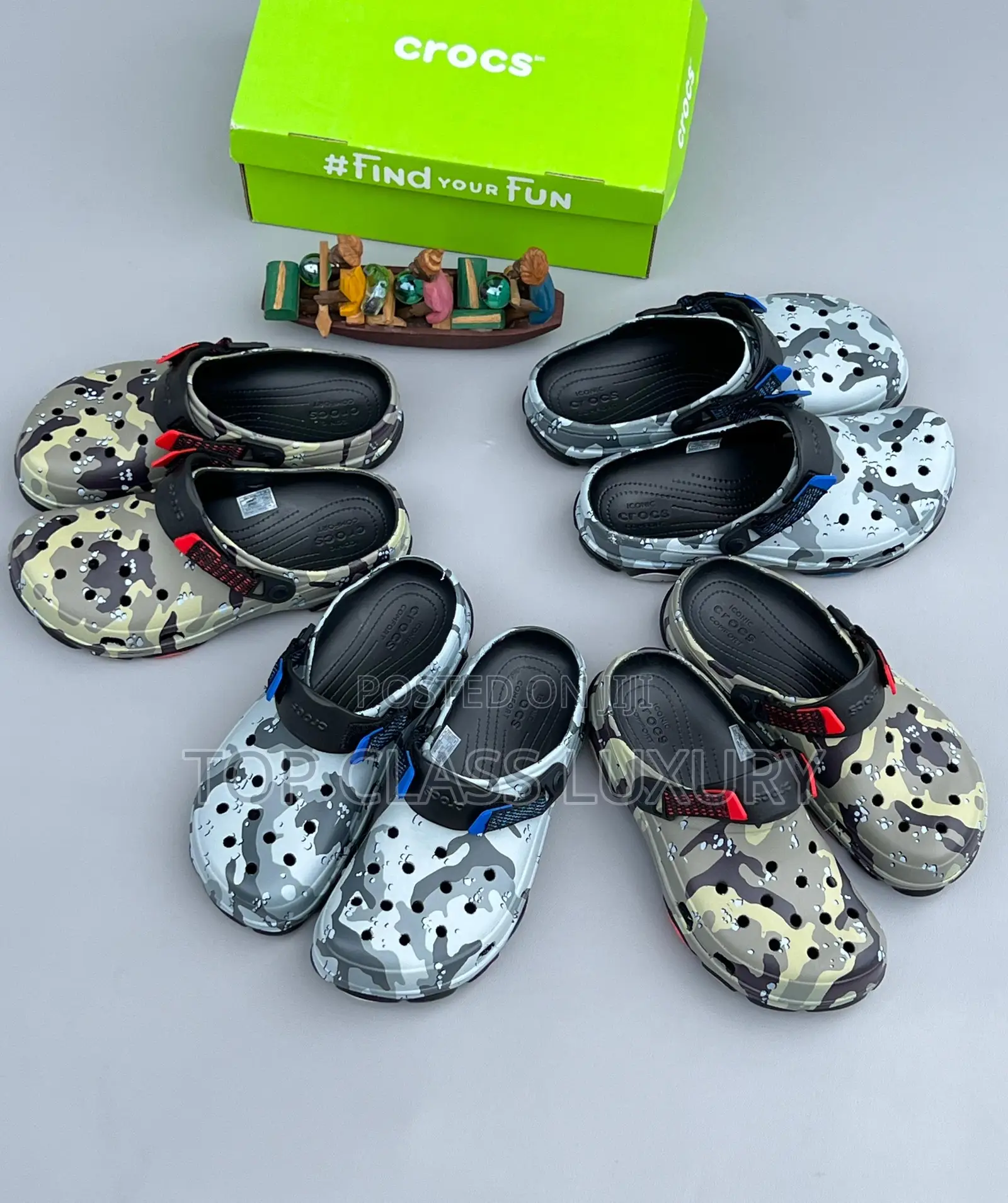 Original New Update Camo Terrain Crocs Unisex