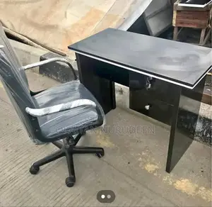Office Table and Rolling Chair