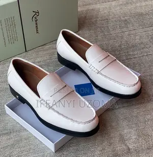 Good Leather White Corporate Shoes