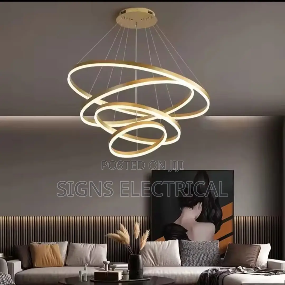 Modern 5 Round Ring Led Ceiling Chandeliers