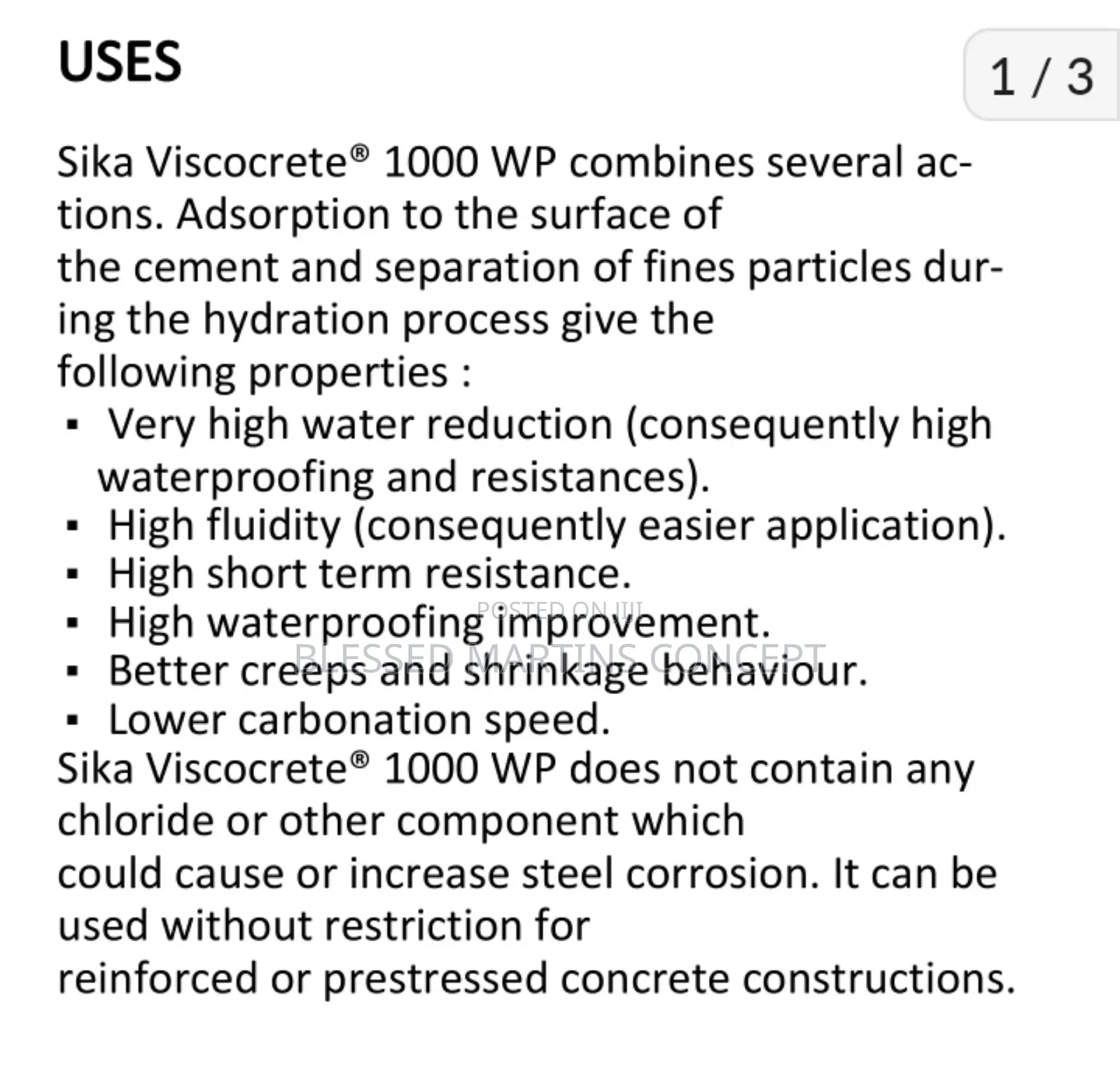 5 Liters Sika Viscocrete 1000 Wp Waterproofing Cement