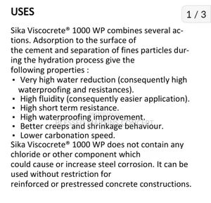 5 Liters Sika Viscocrete 1000 Wp Waterproofing Cement