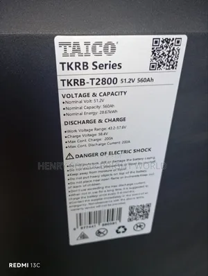 Taico 28kwh 48v Lithium Ion Battery