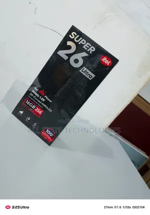 New Itel S26 Ultra 256 GB Black