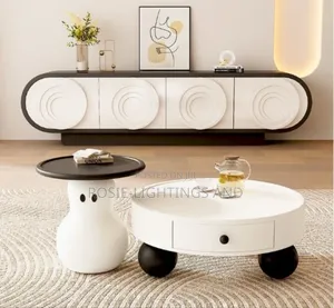 Modern Snowman Design Coffee Table Side Stools
