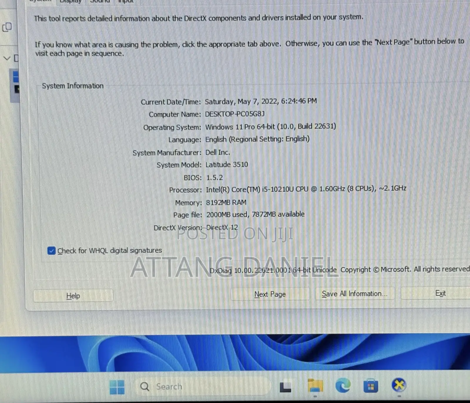 Laptop Dell Latitude 3510 8GB Intel Core I5 SSD 256GB