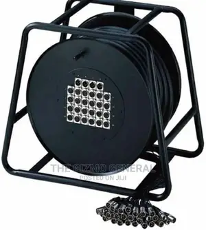 24-Channel Audio Link Rim Cable Box Reel - 50m