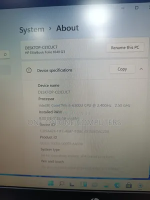 Laptop HP EliteBook 1040 G3 8GB Intel Core i5 SSD 256GB