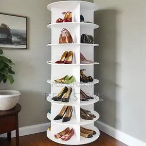 Rotating Shoe and Bag Rack