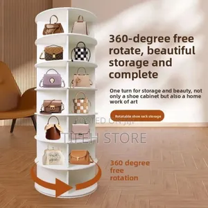 Rotating Shoe and Bag Rack