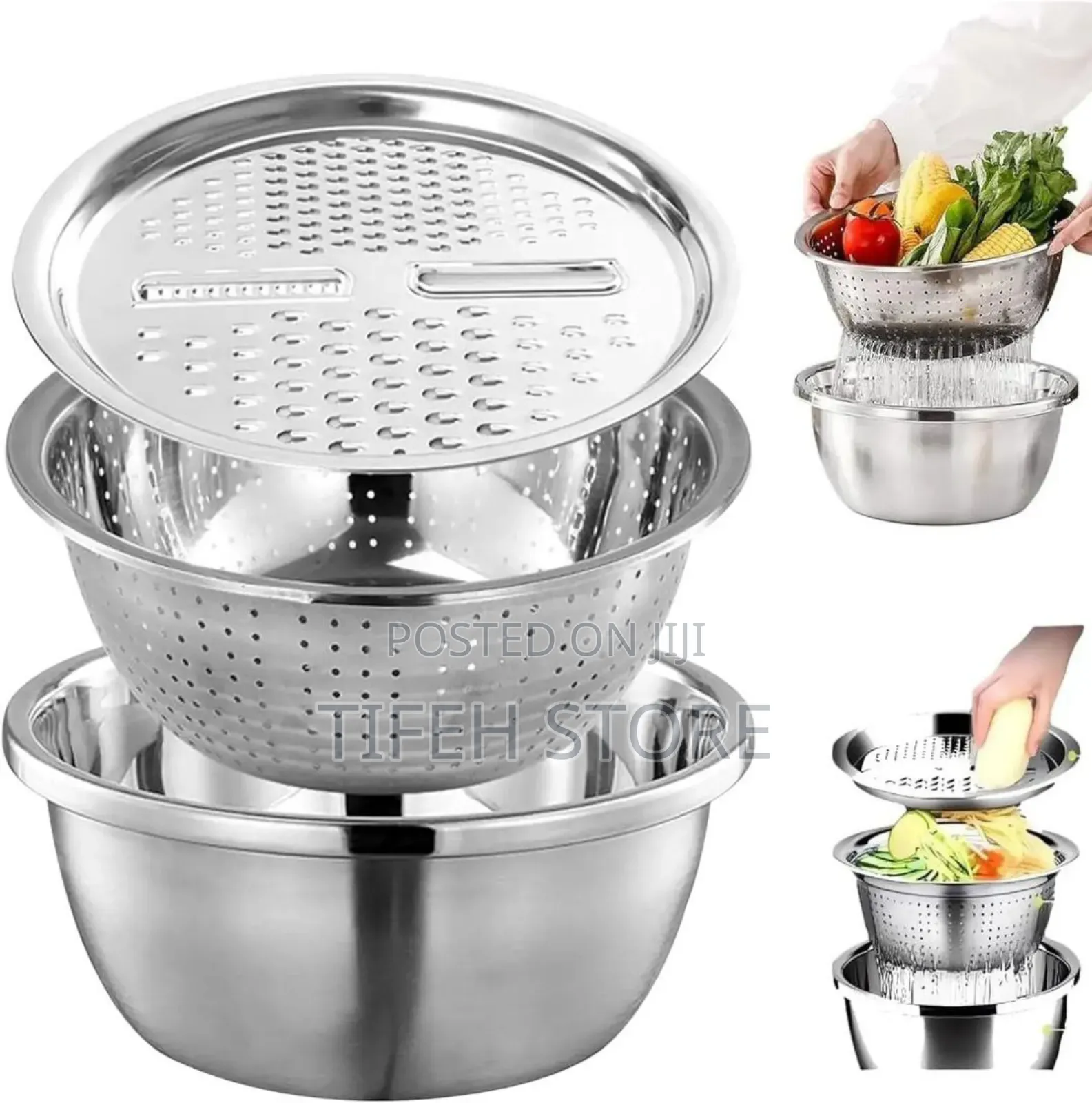 3 in 1 Stainless Sieve