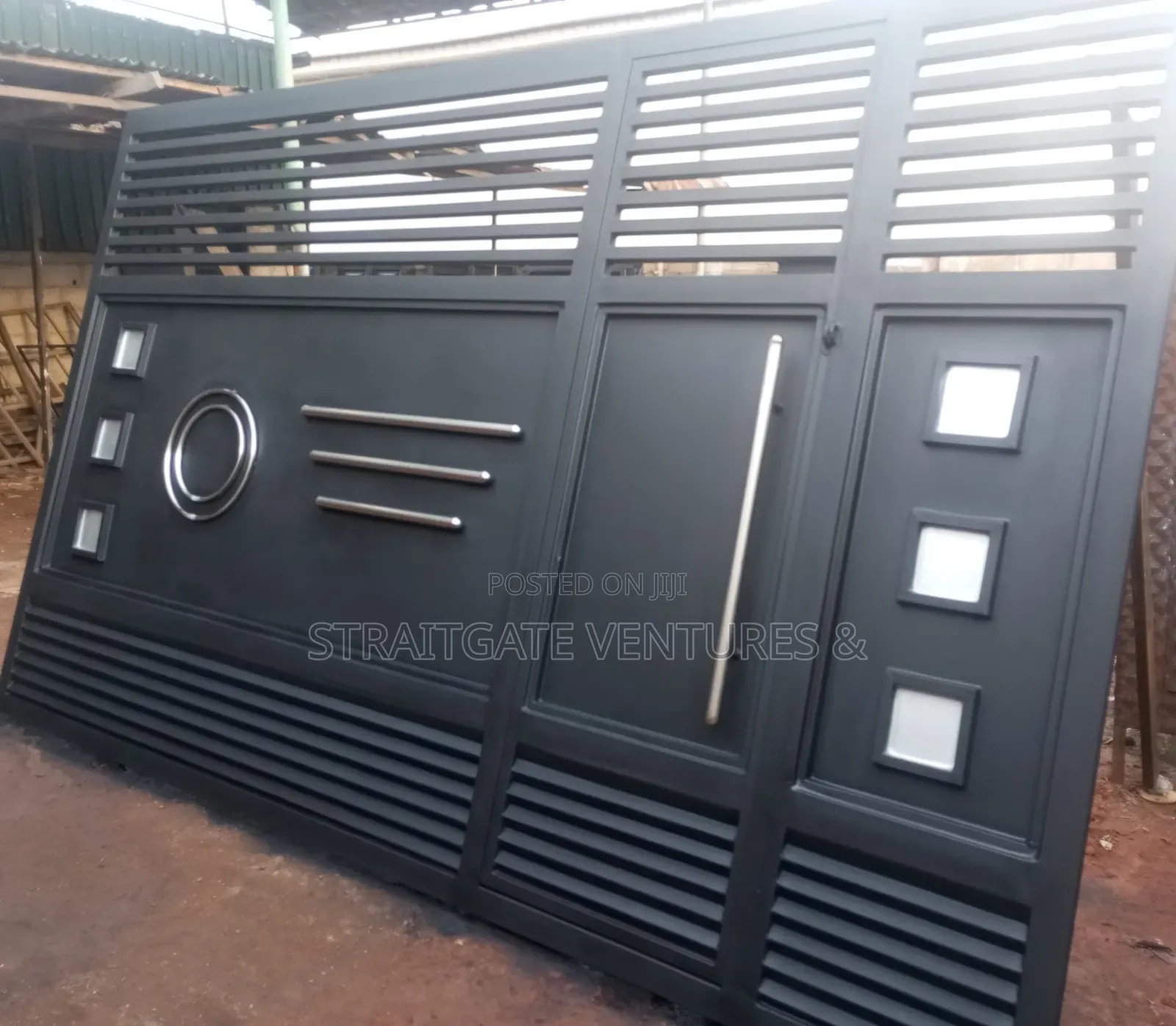 Black External Rolling Gate