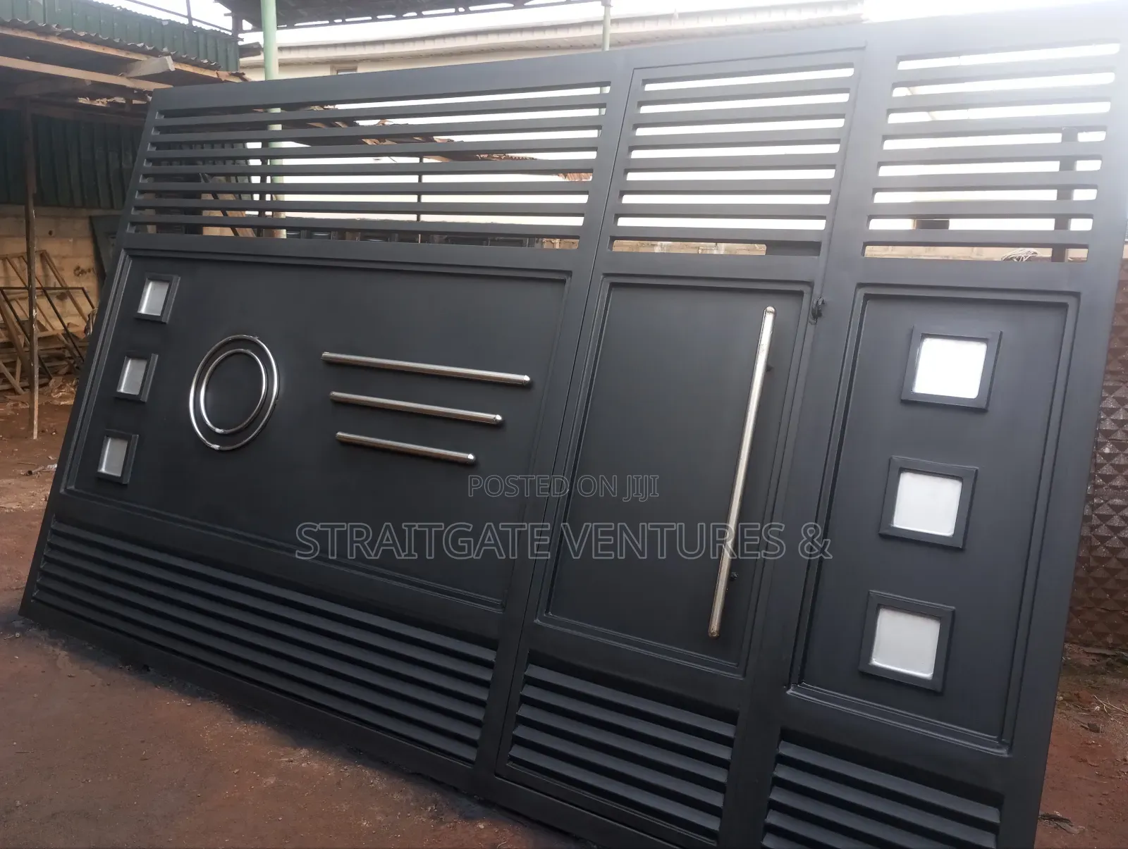 Black External Rolling Gate